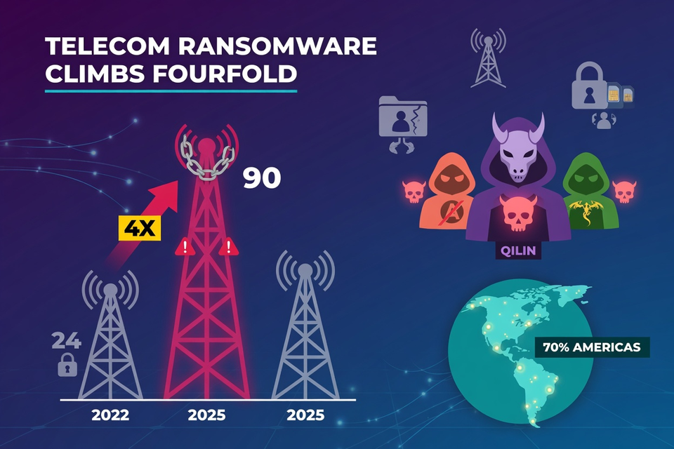 Security Week: Telecom Ransomware Climbs Fourfold as Breach Tallies Balloon