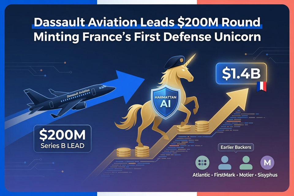 Dassault Aviation Leads $200 Million Round for Harmattan AI, Minting a French Defense Unicorn