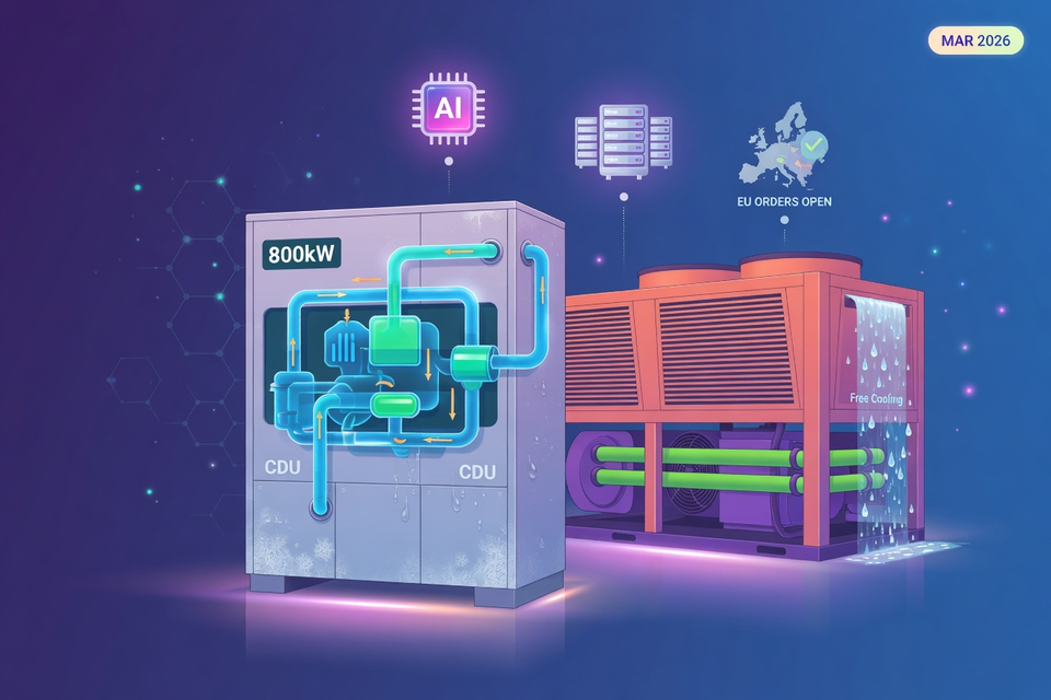 Panasonic Opens European Orders for 400kW and 800kW Coolant Distribution Units