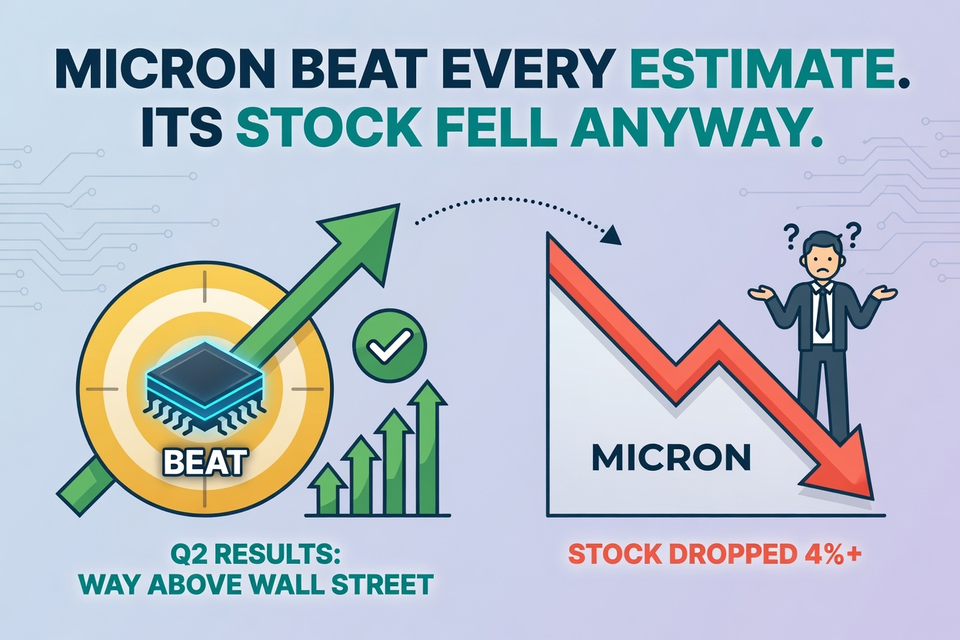 Micron Beat Every Estimate. Its Stock Fell Anyway.