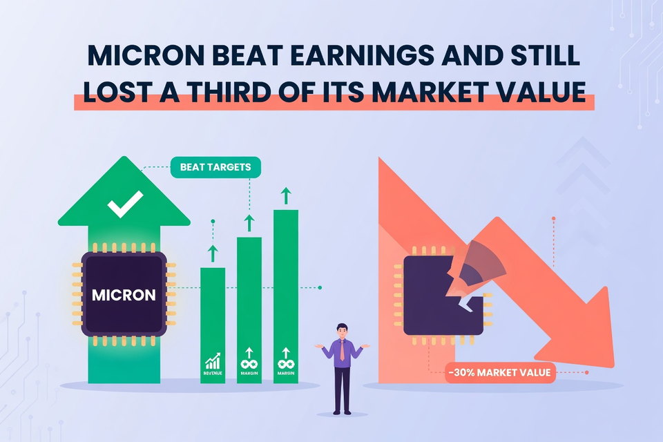 Micron Beat Earnings and Still Lost a Third of Its Market Value
