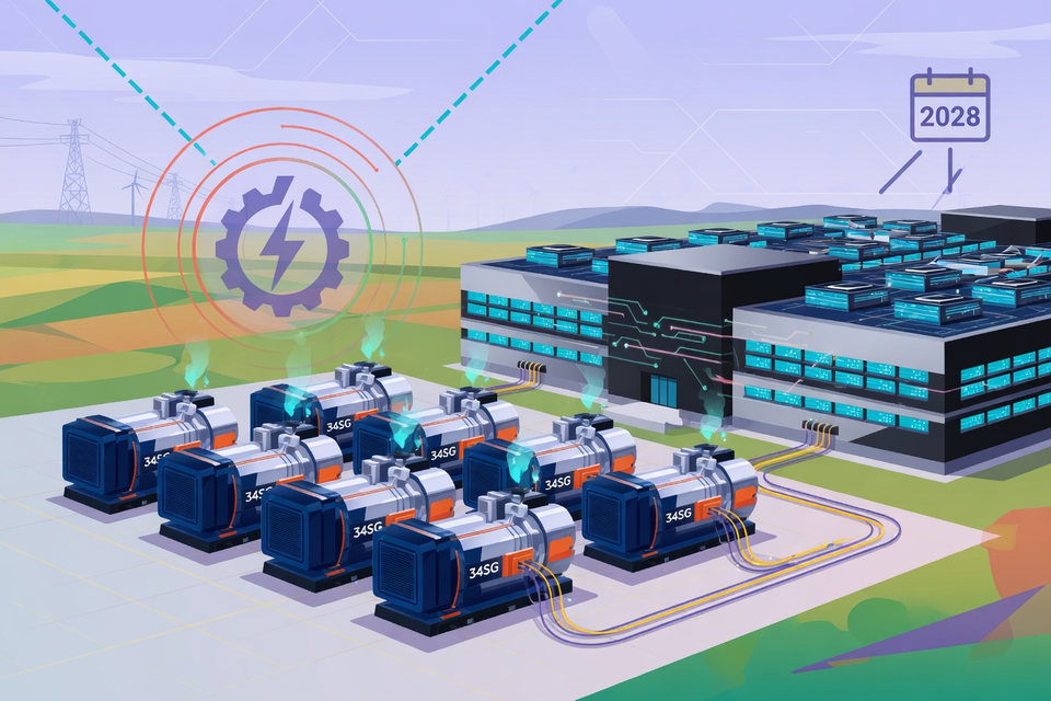 Wartsila Books 412 MW of 34SG Gas Engines to Run an Ohio Hyperscale Data Center Off-Grid