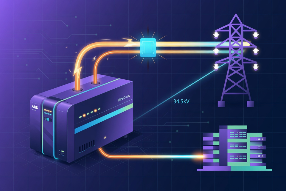 ABB Launches 34.5kV HiPerGuard UPS, Connecting AI Data Centers Directly to the Grid