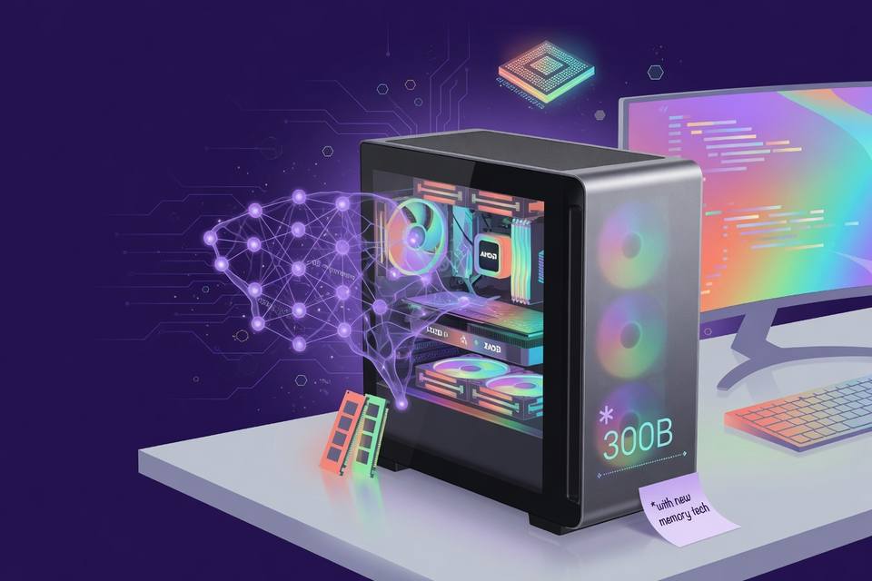 AMD Puts a 300-Billion-Parameter Model on Your Desk, With a Footnote