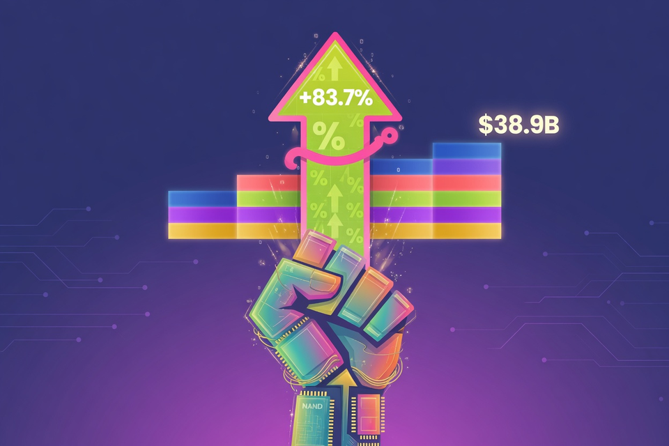 NAND Over Fist: TrendForce Puts Big Five Flash Revenue Up 83.7% in Q1