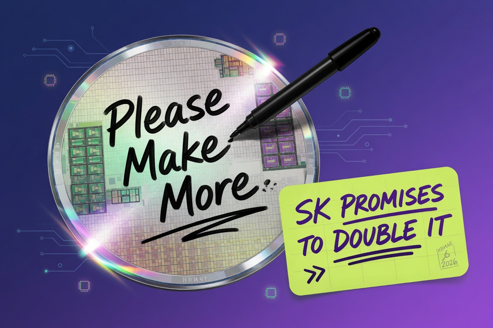 Please Make More: Jensen Huang Signs the Wafer and SK Promises to Double It