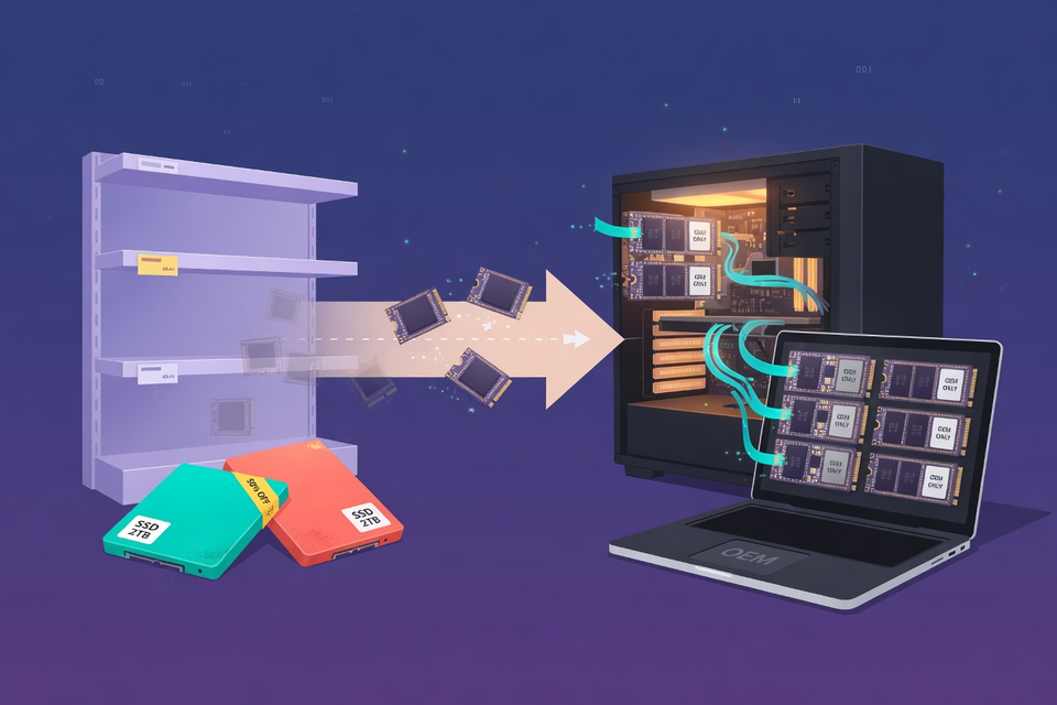 Shelf Life: Silicon Motion Says the Retail SSD Market Has Almost Disappeared as NAND Goes to the OEMs