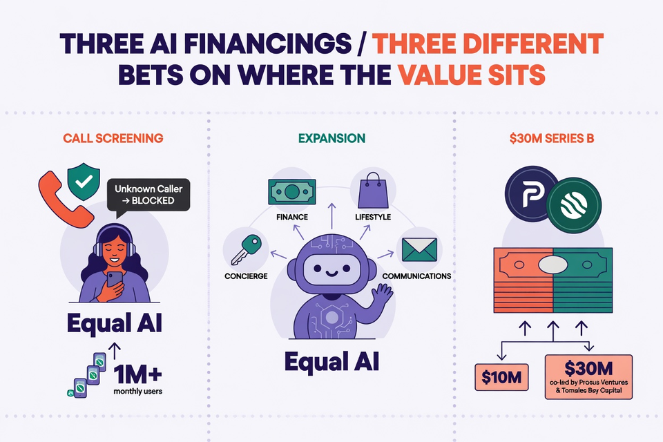 Three AI Financings, Three Different Bets on Where the Value Sits