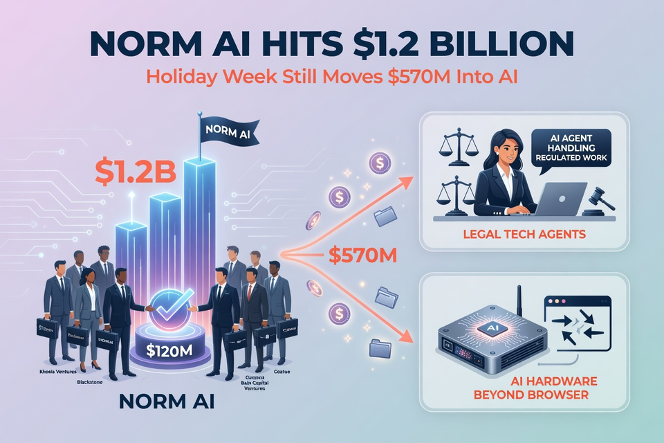 Norm Ai Hits $1.2 Billion as a Holiday Week Still Moves $570 Million Into AI