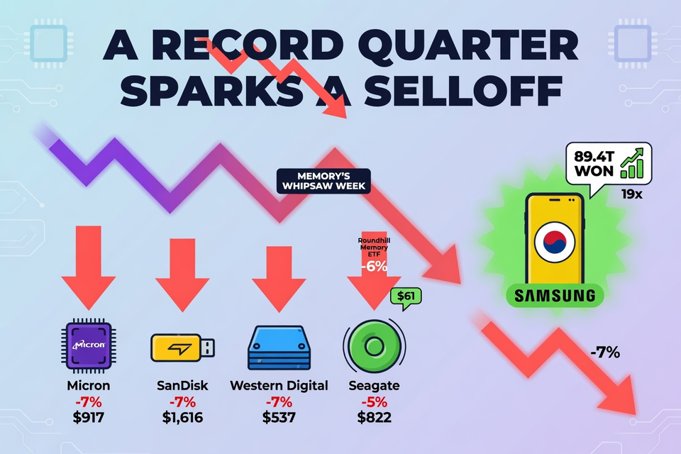 A Record Quarter Sparks a Selloff: Memory’s Whipsaw Week Ends With Nvidia’s Bar Raised