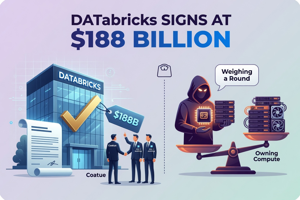 Databricks Signs at $188 Billion While DeepSeek Weighs a Round Built on Owning Compute