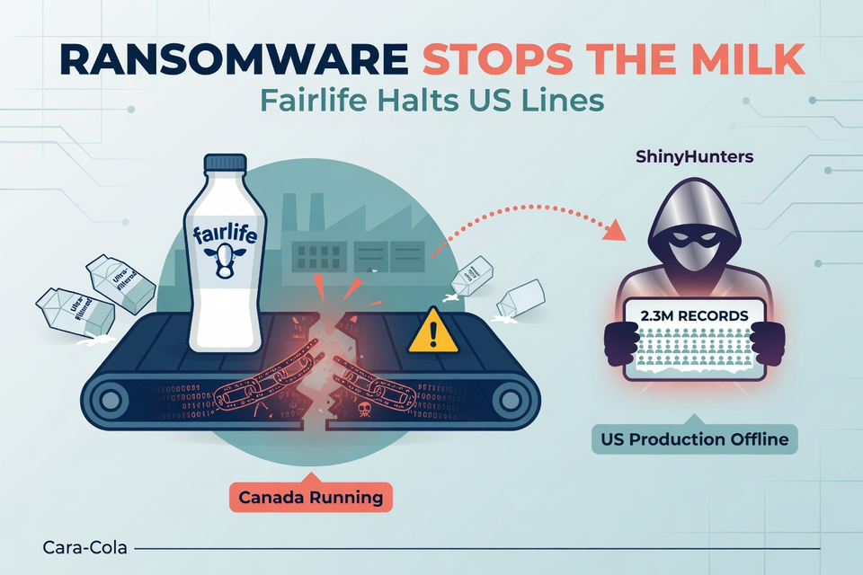 Ransomware Stops the Milk: Fairlife Halts US Lines While ShinyHunters Claims 2.3 Million Records