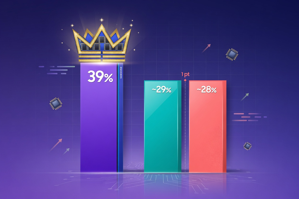 RAM Raid: Samsung Keeps the DRAM Crown While Micron Closes to a Point of SK hynix