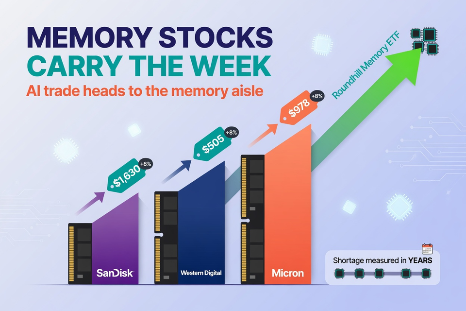 Memory Stocks Carry the Week as Nvidia’s August 26 Report Comes Into View