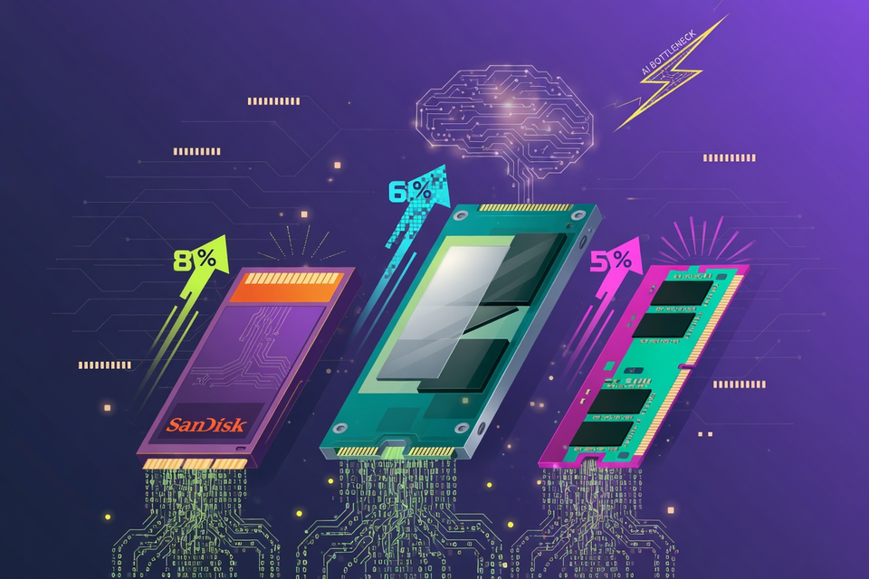 SanDisk, Micron and Western Digital Surge as Musk Flags AI’s Memory Bottleneck
