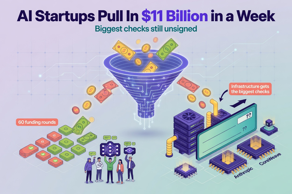 AI Startups Pull In $11 Billion in a Week, With the Biggest Numbers Still Unsigned