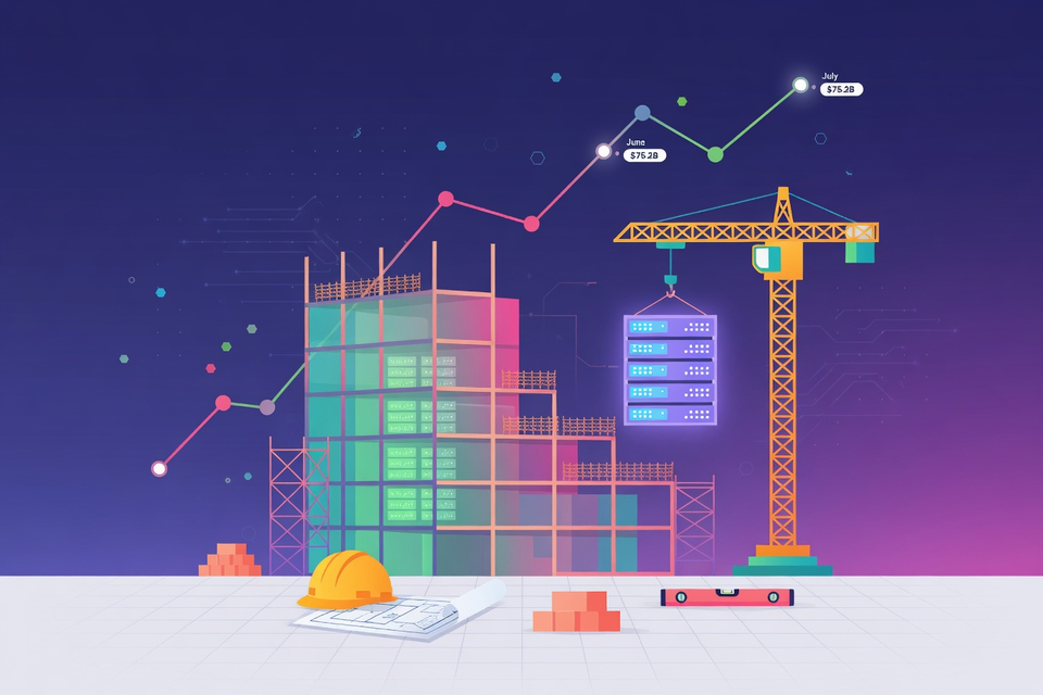 Data center construction hit a $75 billion annual pace in July, Census Bureau says