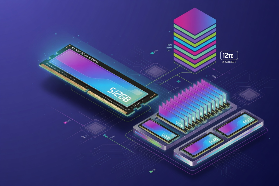 Micron Stacks the Deck: a 512GB DDR5 RDIMM Demo That Puts 12TB in a Two-Socket Box