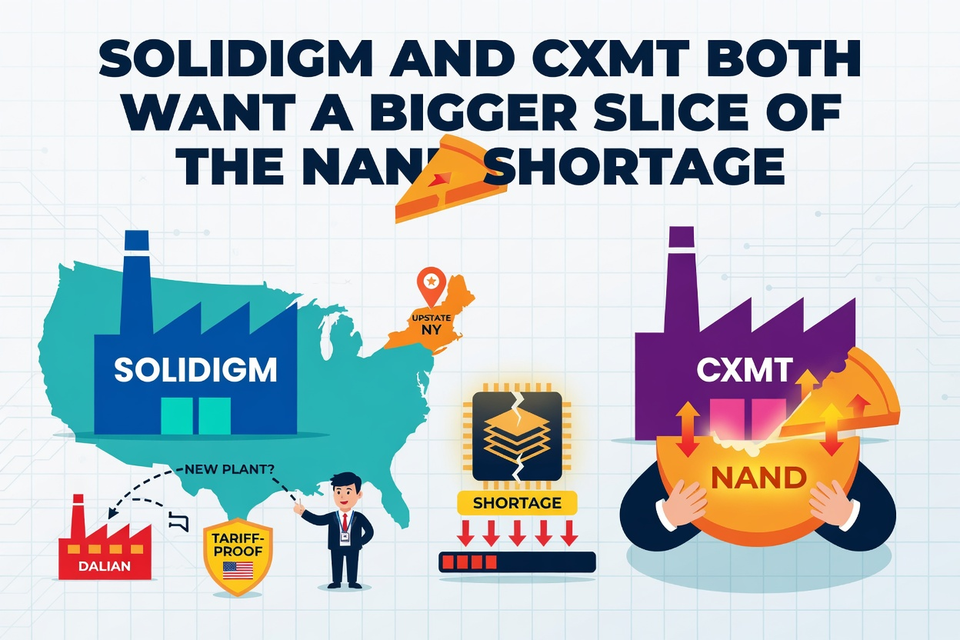 Solidigm and CXMT Both Want a Bigger Slice of the NAND Shortage