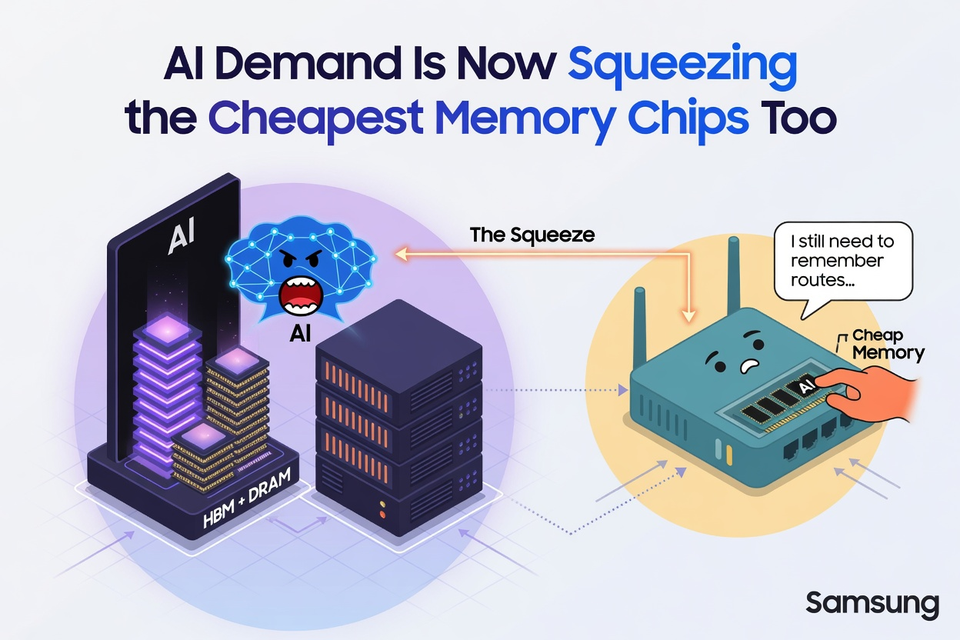 AI Demand Is Now Squeezing the Cheapest Memory Chips Too