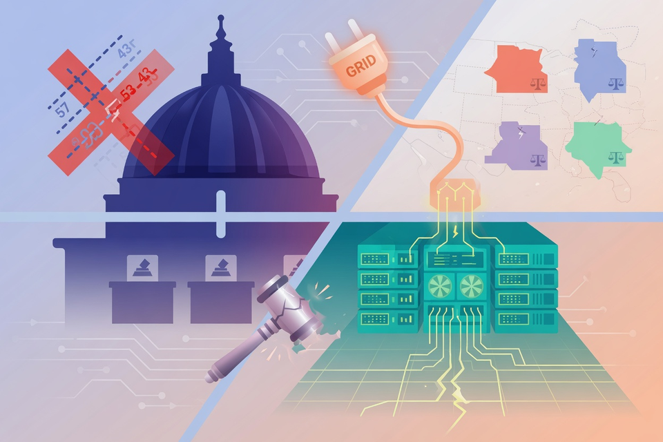 Senate Stalls Data Center Ratepayer Bill, Leaving Grid Cost Rules to the States