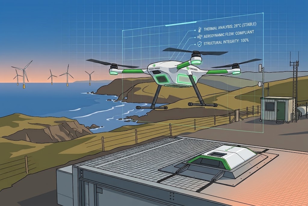 SunCubes Harnesses AI Simulation for Next-Generation UAV Charging