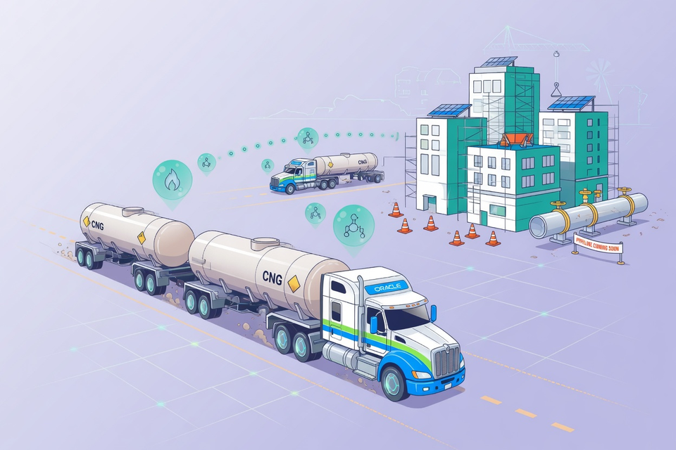 Oracle Is Trucking Compressed Gas to Data Centers Its Pipelines Have Not Reached