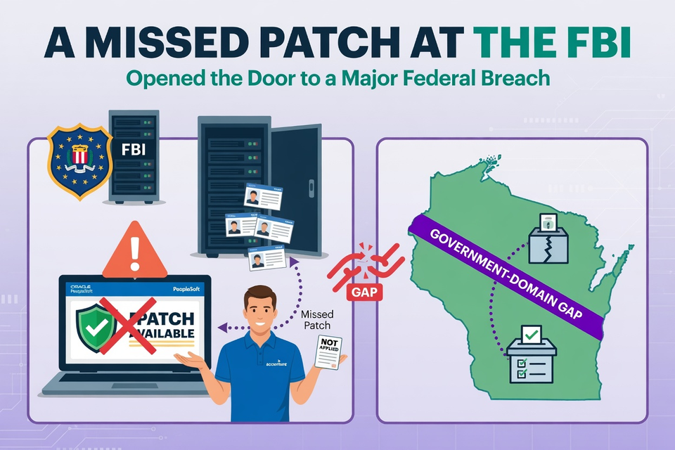 A Missed Patch at the FBI and a Government-Domain Gap in Wisconsin Elections